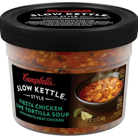 Campbell's Soup Slow Kettle Style Fiesta Chicken Lime Tortilla Soup