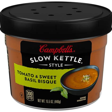 Campbell's Soup Slow Kettle Style Tomato & Sweet Basil Bisque logo