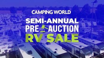 Camping World Semi-Annual Pre-Auction Sale TV commercial - More Than $500 Million of RV Inventory