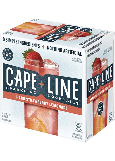 Cape Line Sparkling Cocktails Hard Strawberry Lemonade logo