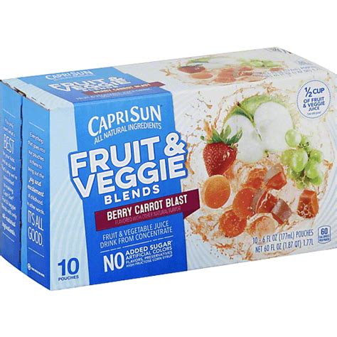 Capri Sun Fruit & Veggie Blends Berry Carrot Blast logo