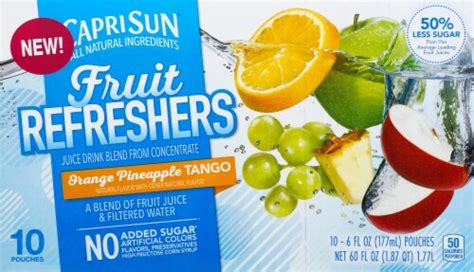 Capri Sun Fruit Refreshers Orange Pineapple Tango logo