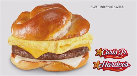 Carl's Jr. Pretzel Breakfast Sandwich tv commercials