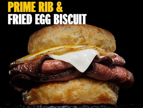 Carl's Jr. Prime Rib & Fried Egg Biscuit tv commercials