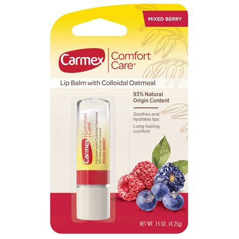 Carmex Comfort Care Lip Balm: Mixed Berry Stick logo