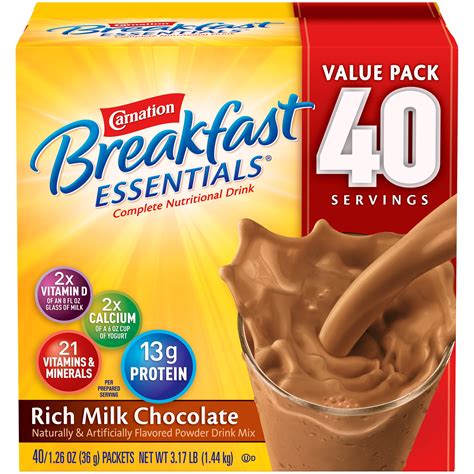 Carnation Breakfast Essentials Rich Milk Chocolate logo