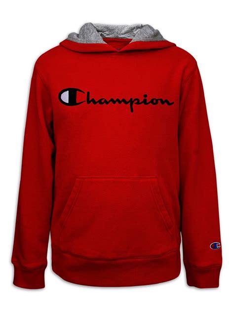 Champion Boys' Embroidered Signature Hoodie logo