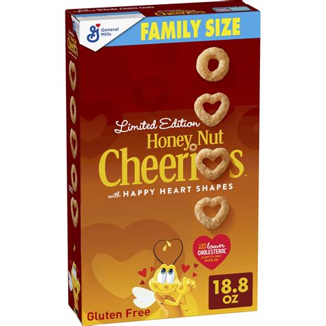 Cheerios Limited Edition Original With Happy Heart Shapes