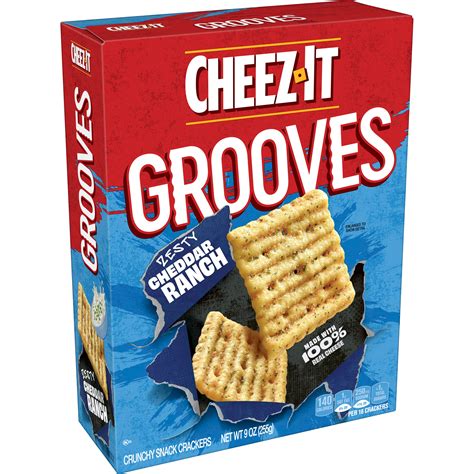 Cheez-It Grooves Zesty Cheddar Ranch logo