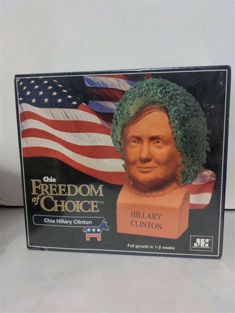 Chia Pet Freedom of Choice Hillary logo