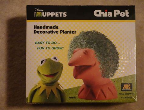 Chia Pet Kermit the Frog Chia Pet Handmade Decorative Planter logo