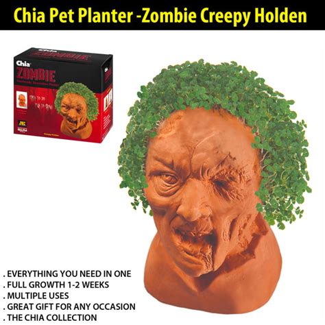 Chia Pet Zombie Creepy Holden logo