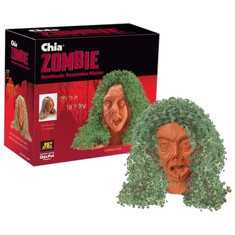 Chia Pet Zombie Lifeless Lisa logo