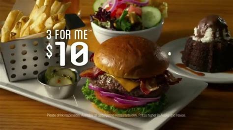 Chilis 3 for Me TV commercial - Not For Us: $10.99