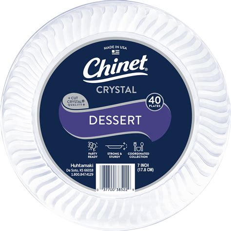 Chinet Cut Crystal Dessert Plate logo