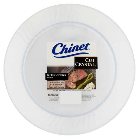 Chinet Cut Crystal Dinner Plate logo