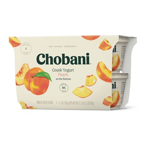 Chobani Peach Greek Yogurt logo