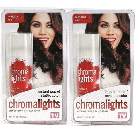 ChromaLights Metallic Red Temporary Hair Color Spray photo