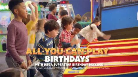 Chuck E. Cheese's All You Can Play Birthdays TV Spot, 'Birthday Star Celebrate Free'