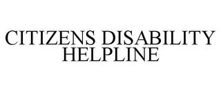 Citizens Disability Helpline TV Commercial For Disability