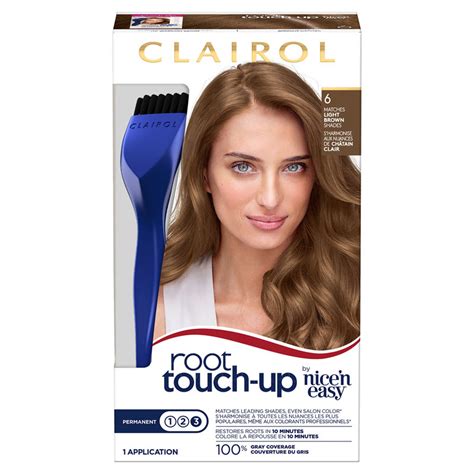 Clairol Permanent Root Touch-Up Light Brown 6 logo