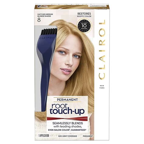 Clairol Permanent Root Touch-Up Medium Blonde 8 logo