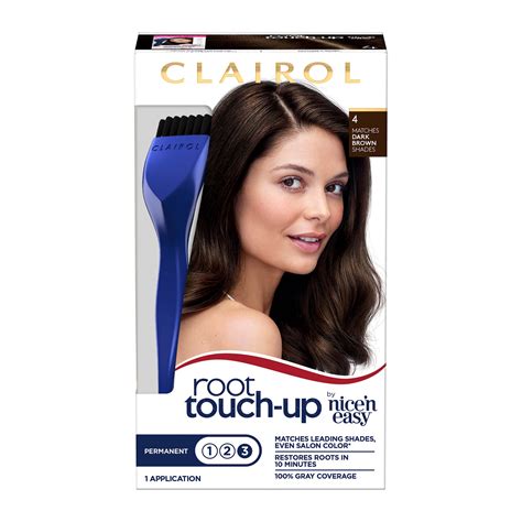 Clairol Permanent Root Touch-Up Medium Dark Brown 4 logo