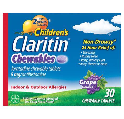 Claritin Children's Claritin Allergy Grape Chewables logo