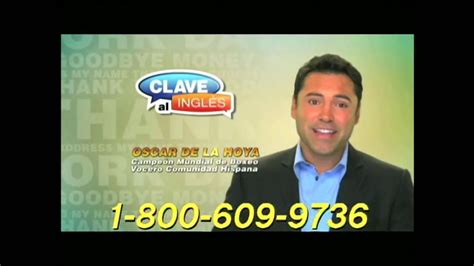 Clave Al Inglés TV Commercial Con Oscar de la Hoya created for Clave Al Inglés