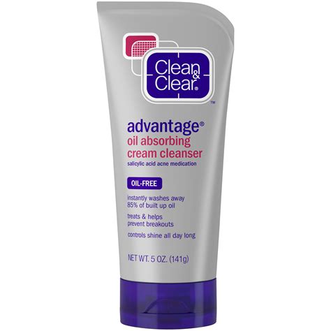 Clean & Clear Advantage Oil Absorbing Cream Cleanser logo