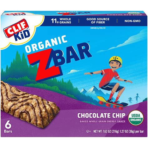Clif Bar Clif Kid Zbar Organic Chocolate Chip tv commercials