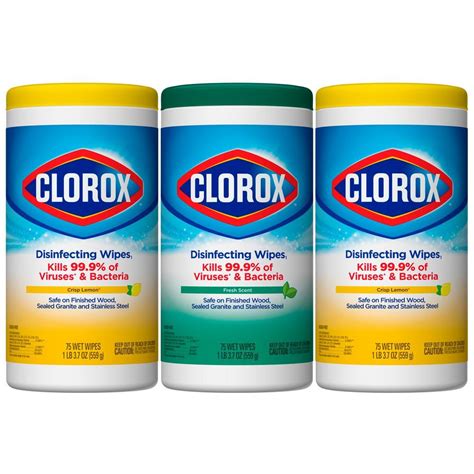 Clorox Disinfecting Wipes Lemon Scent photo
