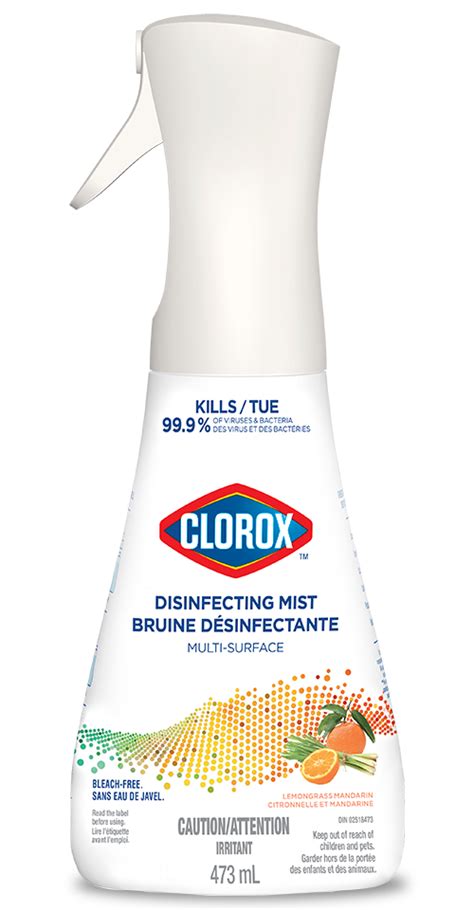 Clorox Free & Clear Disinfecting and Sanitizing Mist Spray tv commercials