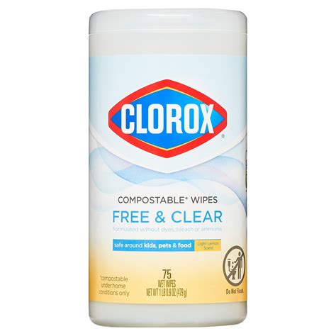 Clorox Free & Clear Light Lemon Scent Compostable Cleaning Wipes tv commercials