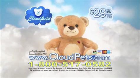 Cloud Pets Teddy Bear TV Spot