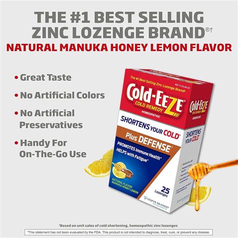 Cold EEZE Plus Defense Manuka Honey Lemon tv commercials