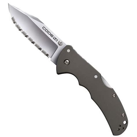 Cold Steel Code 4 Clip Point Serrated logo