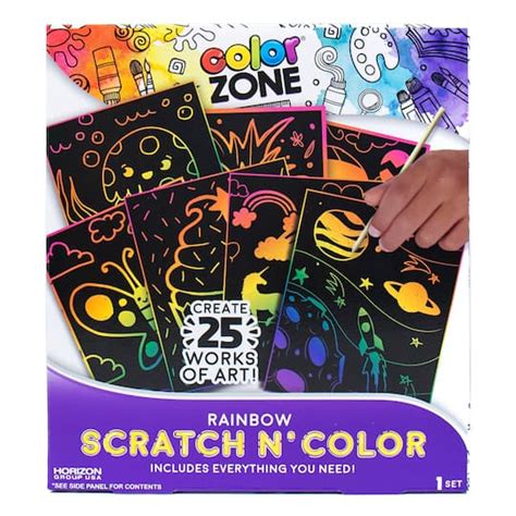 Color Zone Rainbow Scratch N' Color tv commercials