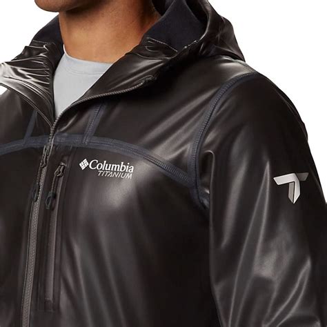 Columbia Sportswear Men’s OutDry Ex Stretch Hooded Shell Super Sonic logo