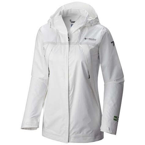 Columbia Sportswear Women’s OutDry Ex Eco Jacket White Undyed logo