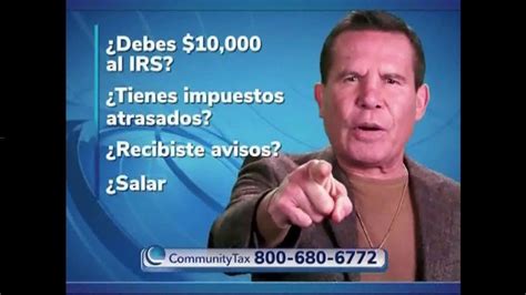 Community Tax TV commercial - Llama a tu defensor de impuestos con Julio César Chávez