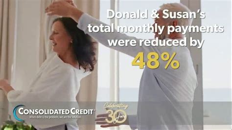 Consolidated Credit Counseling Services TV commercial - Donald & Susan: Happy Dance