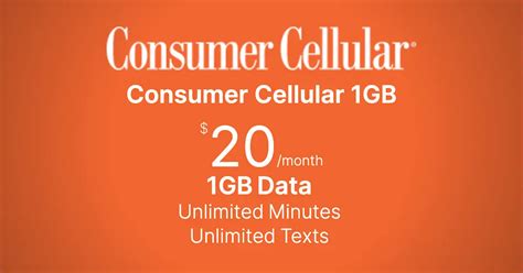 Consumer Cellular 1GB Plan logo