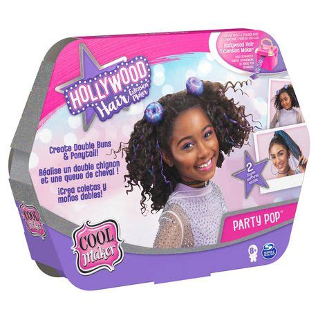Cool Maker Hollywood Hair Party Pop DIY Double Buns and Ponytail Refill logo