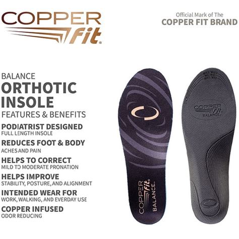 Copper Fit BALANCE Performance Orthotic Insoles tv commercials