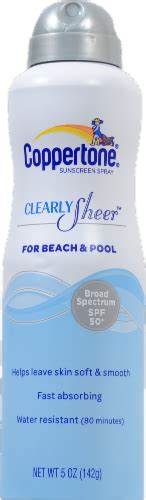 Coppertone Clearly Sheer Spray for Beach & Pool logo