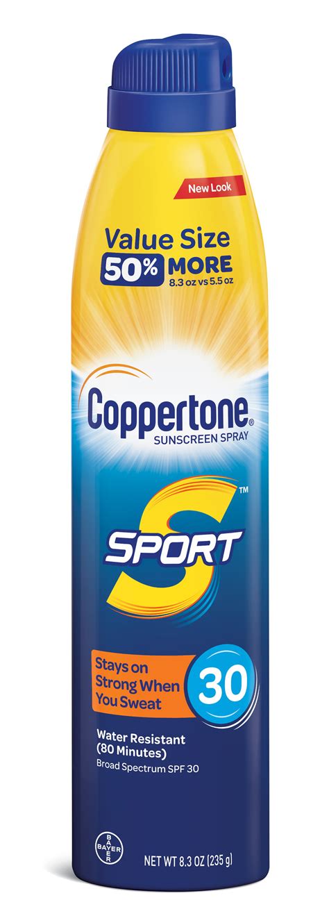 Coppertone Sport Sunscreen Spray 30 SPF logo