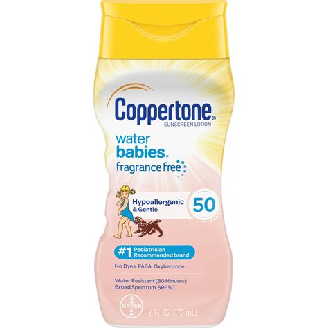 Coppertone Water Babies SPF 50 logo