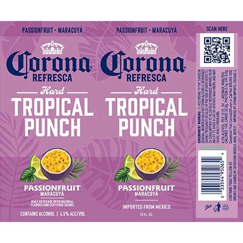 Corona Hard Seltzer Passionfruit logo