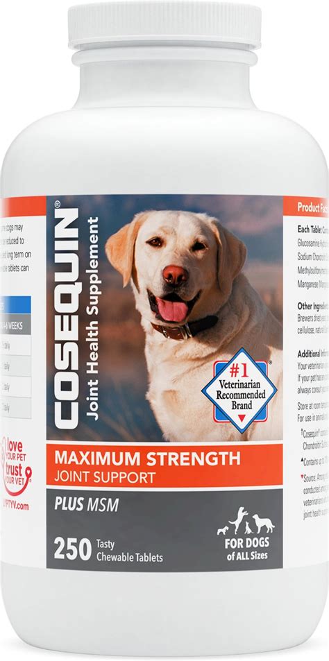 Cosequin Maximum Strength Plus MSM Chewable Tablets